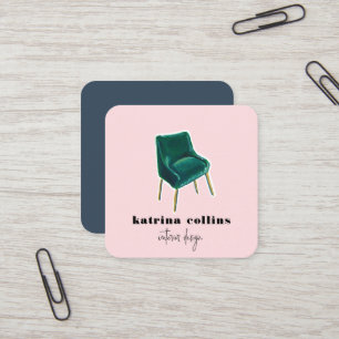 Vintage Chairs Interior Design Cards