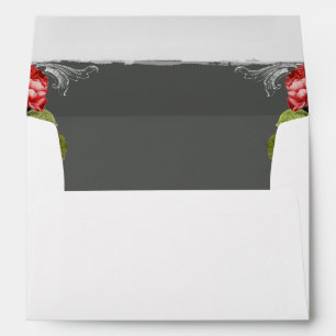 Vintage Chalkboard and Roses Envelope
