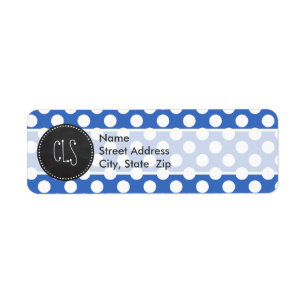 Vintage Chalkboard; Cerulean Blue Polka Dots