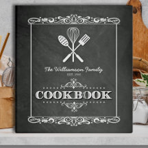 Vintage Chalkboard Family Cookbook