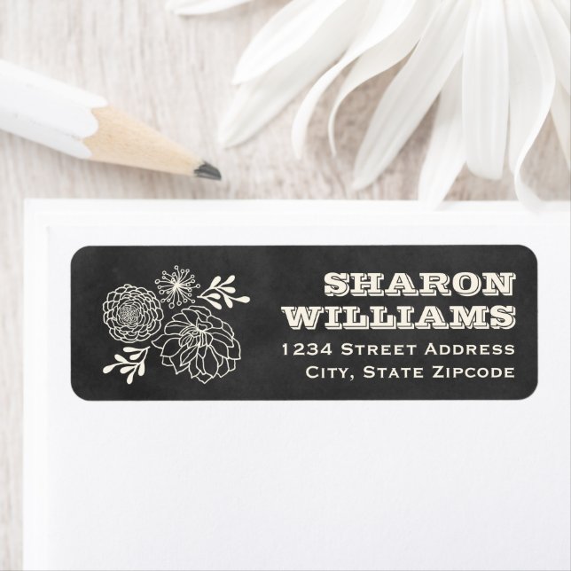 Vintage Chalkboard Floral Botanical Wedding (Insitu)