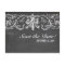 Vintage Chalkboard Lace save the date