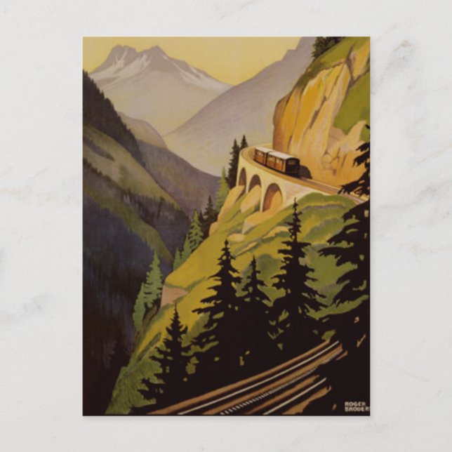 Vintage Chamonix, Mont-Blanc, France - Postcard (Front)