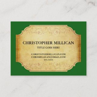 Vintage Champagne Wine Label Business Card