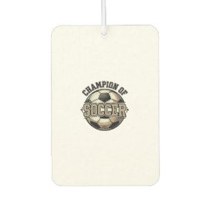Vintage Champion of Soccer Ball Shirt Design_1 Car Air Freshener