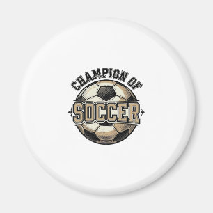Vintage Champion of Soccer Ball Shirt Design_1 Magnet