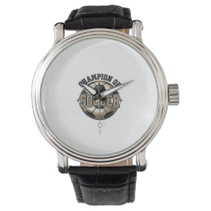 Vintage Champion of Soccer Ball Shirt Design_1 Watch