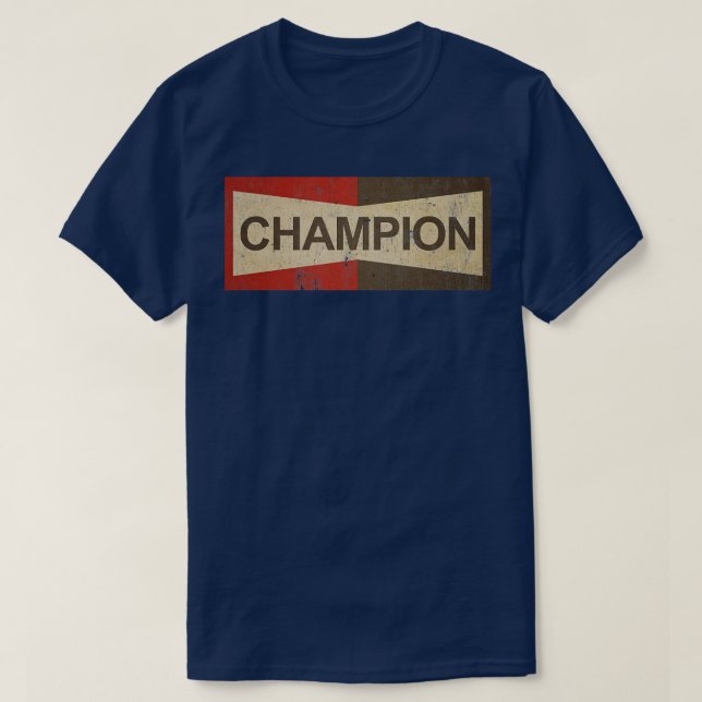 Vintage Champion Racing Logo T-Shirt (Design Front)