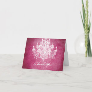 Vintage Chandelier Thank You Card