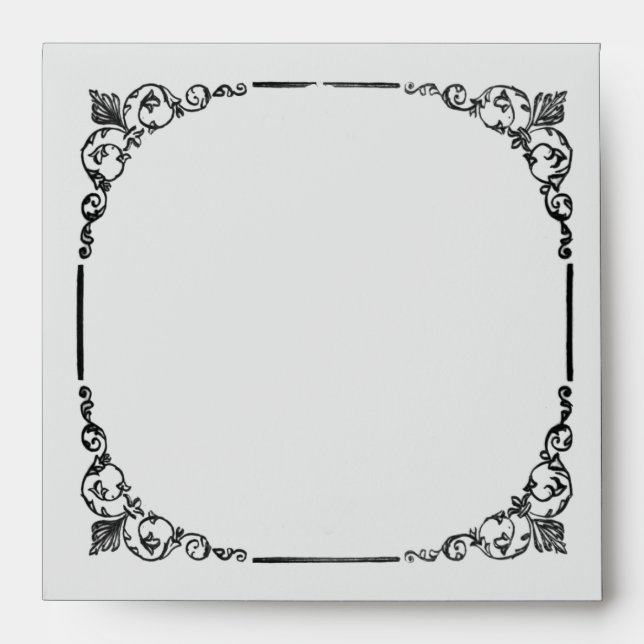 Vintage Chandelier Wedding Envelope (Front)