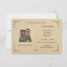 Vintage Change Of Address Note Card