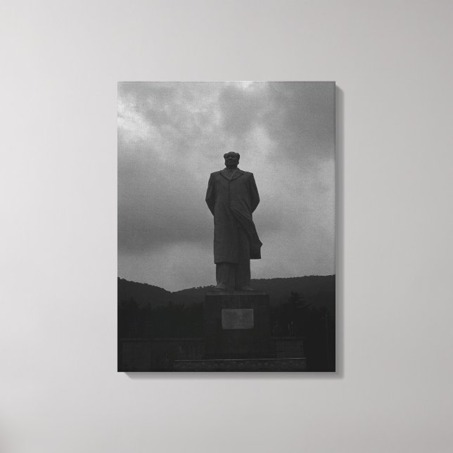 Vintage Changsha Mao Tse Tung statue Canvas Print (Front)