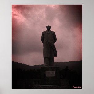Vintage Changsha Mao Tse Tung statue Poster