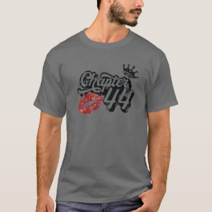 Vintage Chapter 44 Classy Lips Happy Birthday 44 Y T-Shirt