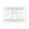 Vintage Charcoal Grey Scrollwork Wedding