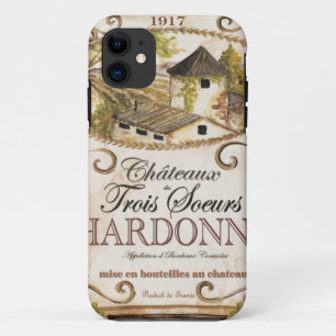 Vintage Chardonnay Label Case-Mate iPhone Case