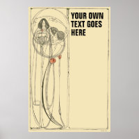 Vintage Charles Rennie Mackintosh Template