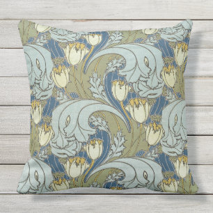 Vintage Charles Voysey Tulip Cushion