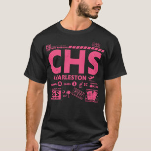 Vintage Charleston CHS Airport Code Travel Day Ret T-Shirt