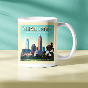 Vintage Charlotte North Carolina Coffee Mug
