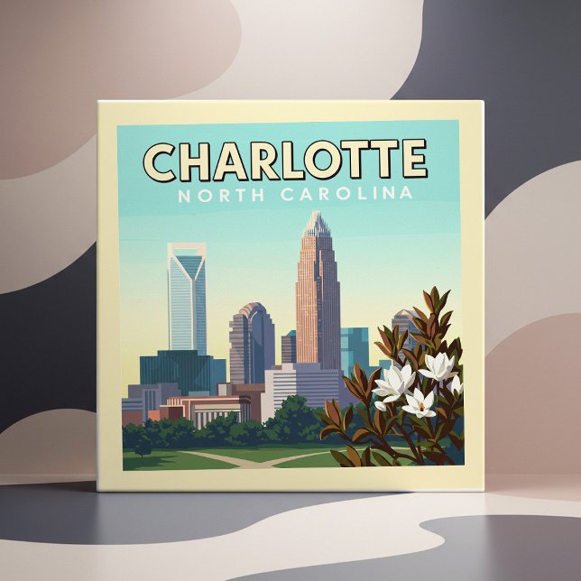 Vintage Charlotte North Carolina Tile (Creator Uploaded)