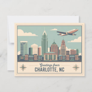 Vintage Charlotte Postcard Greetings from