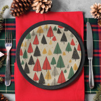 Vintage Charm: Christmas Tree Pattern