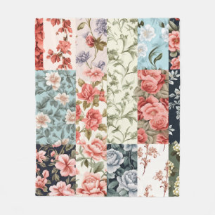 Vintage Charm Fleece Blanket