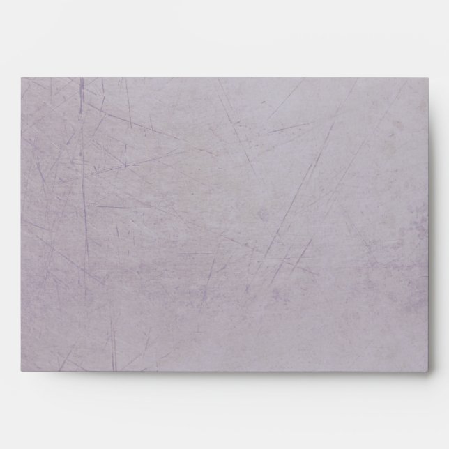 Vintage Charm Striped Lilac Custom A7 Envelope (Front)