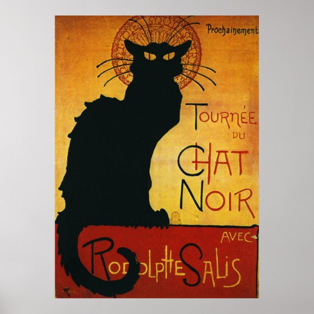 Vintage Chat Noir Poster (Front)