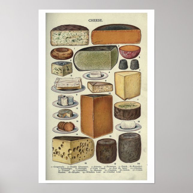 Vintage Cheese Poster (Front)