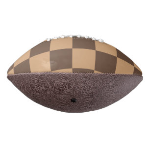 Vintage Chequered in Warm Browns Football