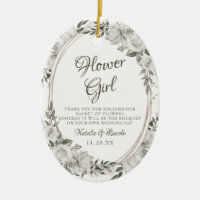 Vintage Cherish Floral To the Flower Girl Quote