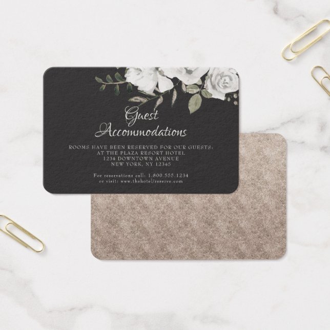 Vintage Cherish Guest Accommodations Insert Card (Office)