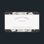 Vintage Cherish Rose Seating Wedding Table Number Place Card<br><div class="desc">Vintage Cherish White Floral & Rose Gold Painted Roses and Flowers. A Vintage Classic and Elegant Look, and Plenty of Grey, Ivory White, Rose Gold, Dusty Pink, Pine Green, and Grey leaves and foliage. With Hand Painted Floral elements, Vintage Classic Script Fonts, and Elegant Rose Gold Glitter Foil Geometric Rectangle...</div>