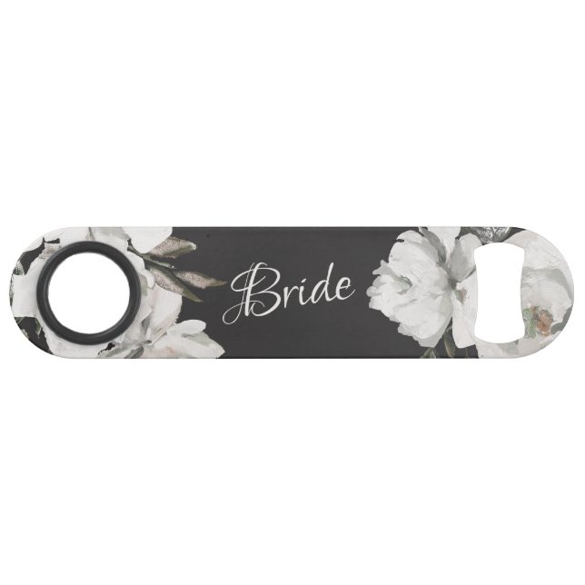 Vintage Cherish White Floral & Roses Elegant Bride (Front (Horizontal))