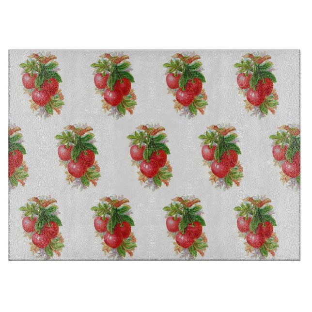 Vintage Cherries Cutting Board (Front)