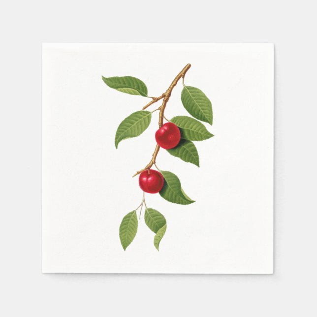 Vintage Cherries Napkin (Front)