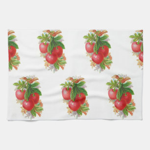 Vintage Cherries Tea Towel