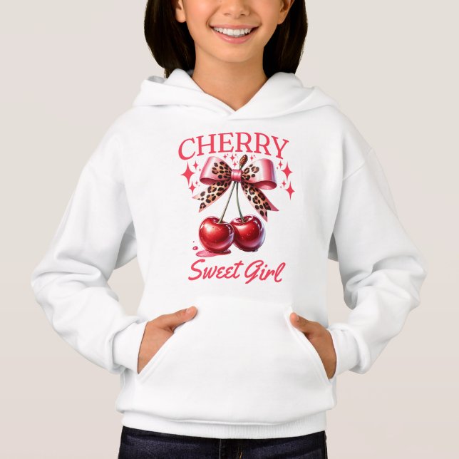 Vintage cherry and pink bow kids (Front)