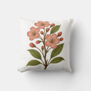 Vintage Cherry Blossom Cushion