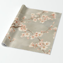 Vintage Cherry Blossom Sakura Branch