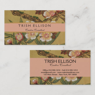 Vintage Cherry Blossoms Asian Japanese Flowers Business Card