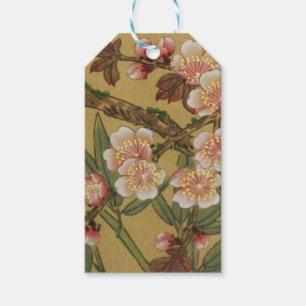 Vintage Cherry Blossoms Asian Japanese Flowers Gift Tags