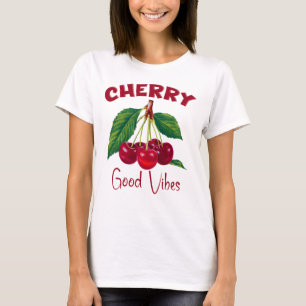 Vintage Cherry Good Vibes, Sweet Cherry Fruit  T-Shirt