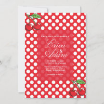 Vintage Cherry & Polka Dot Retro Wedding