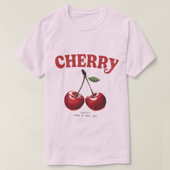 Vintage Cherry  T-Shirt (Design Front)