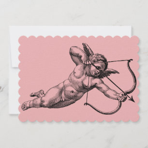 Vintage Cherub Cupid Love Invitation