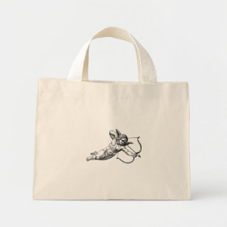 Vintage Cherub Cupid Love Struck Mini Tote Bag