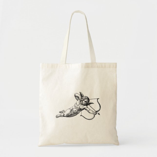 Vintage Cherub Cupid Love Tote Bag (Front)